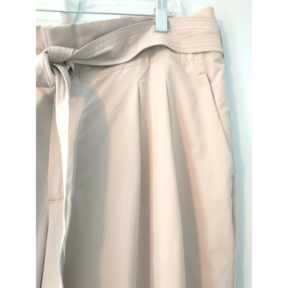 Athleta Skyline Pant II Women's Paperbag Waist Belted Beige Pockets - 18 - Picture 5 of 9